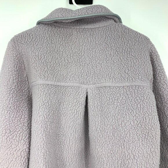 Madewell Jacket Popover Polartec Fleece Purple Long Sleeve Pocket - Picture 10 of 12